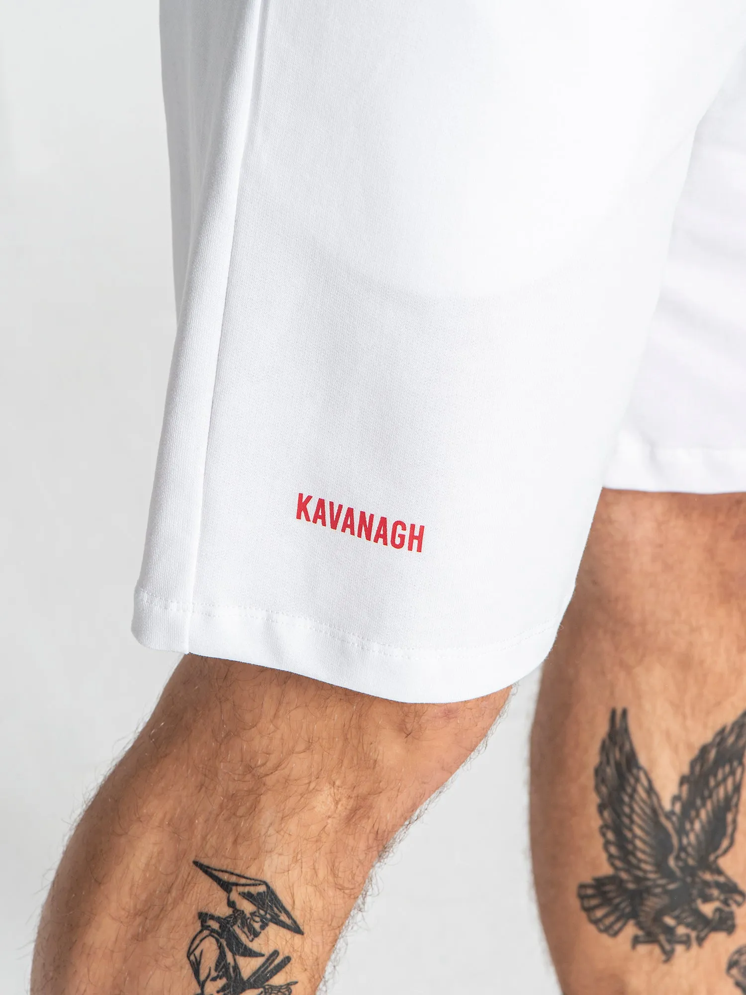 White Block Shorts