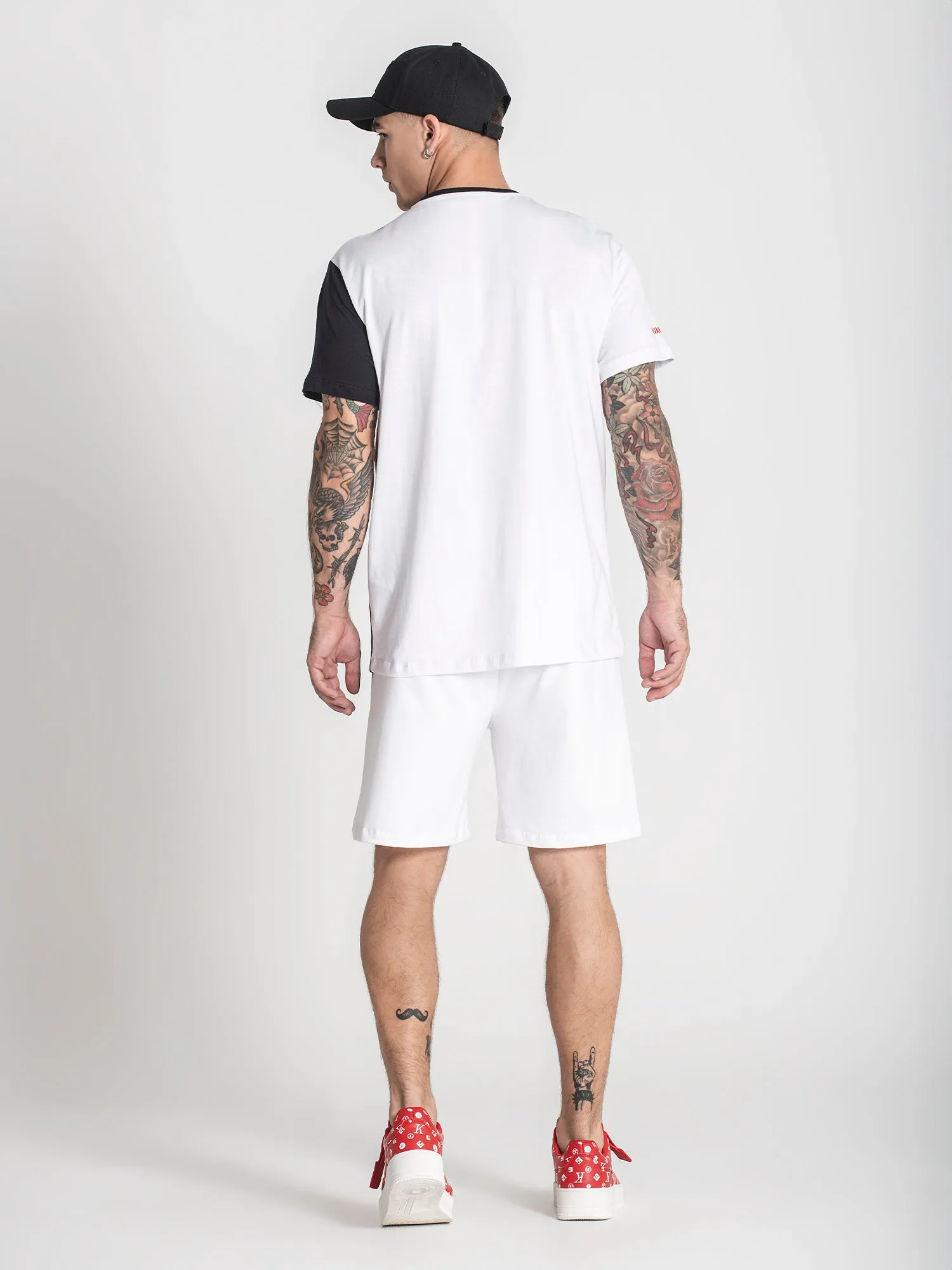 White Block Tee