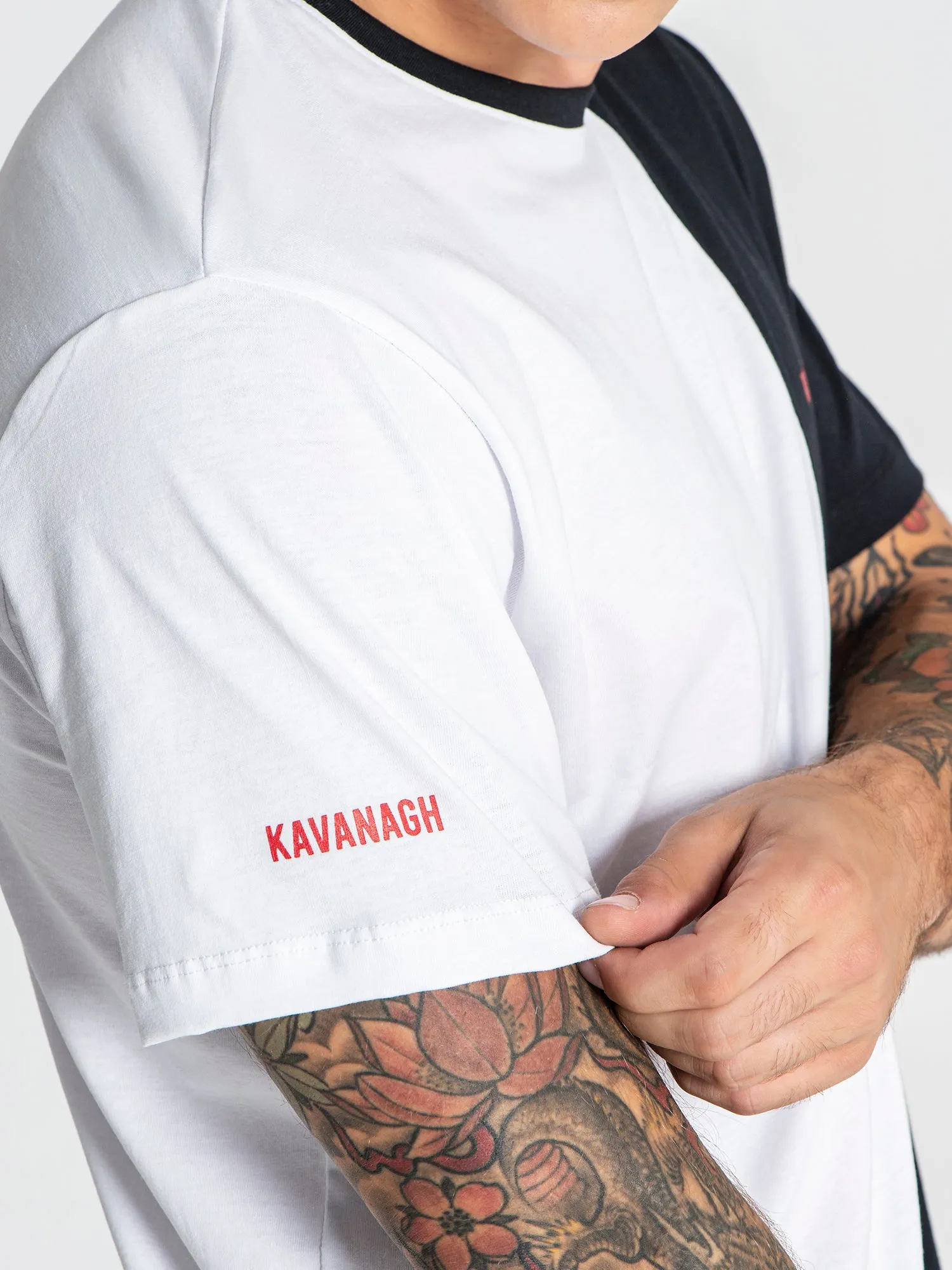 White Block Tee