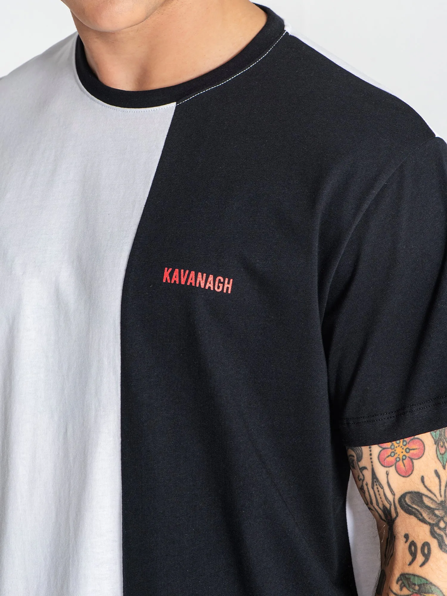 White Block Tee