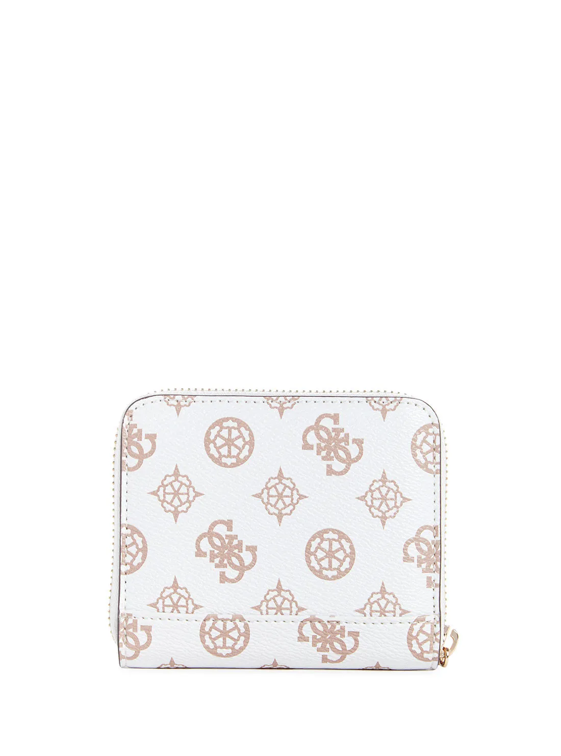 White Logo Laurel Small Wallet