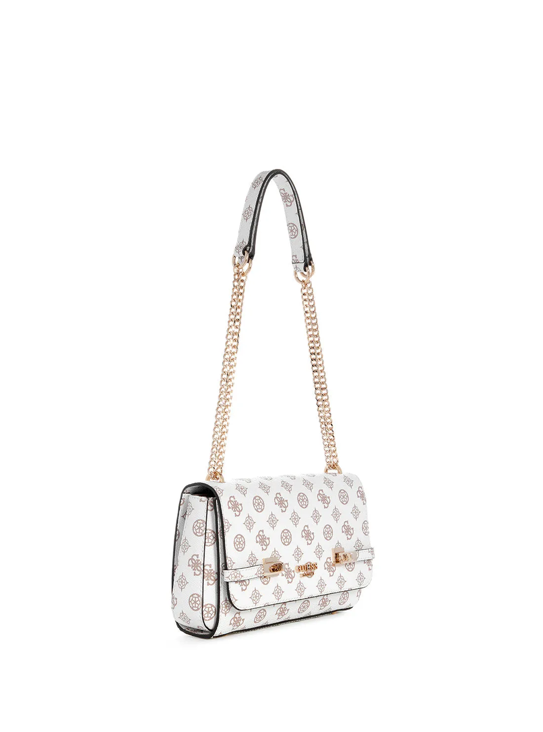 White Logo Loralee Crossbody Bag