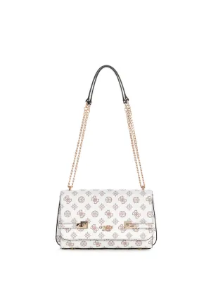 White Logo Loralee Crossbody Bag