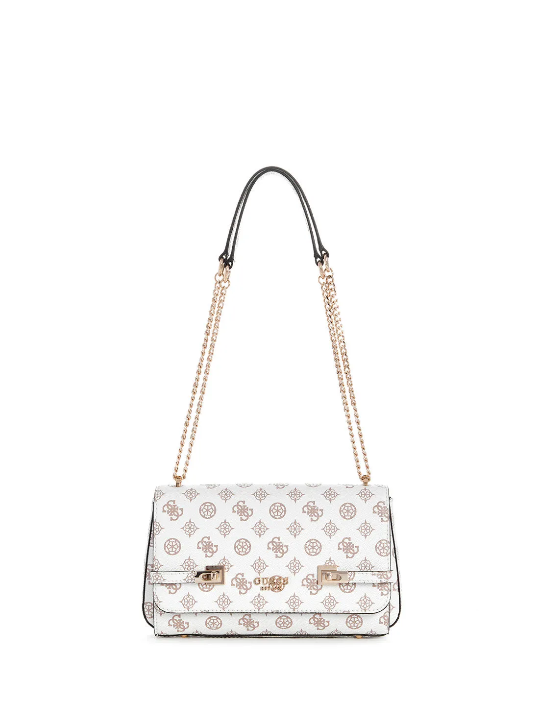 White Logo Loralee Crossbody Bag