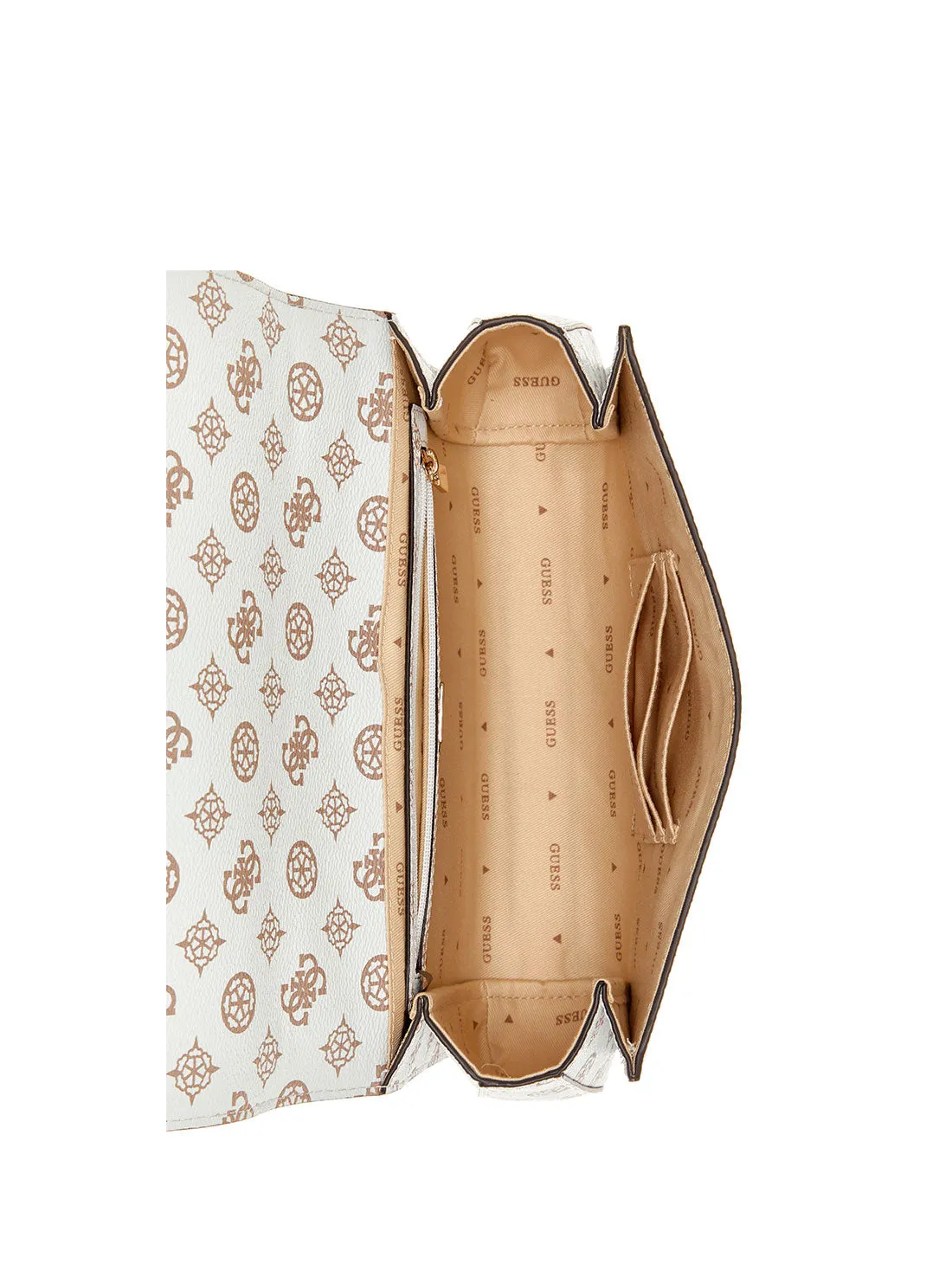 White Logo Loralee Crossbody Bag