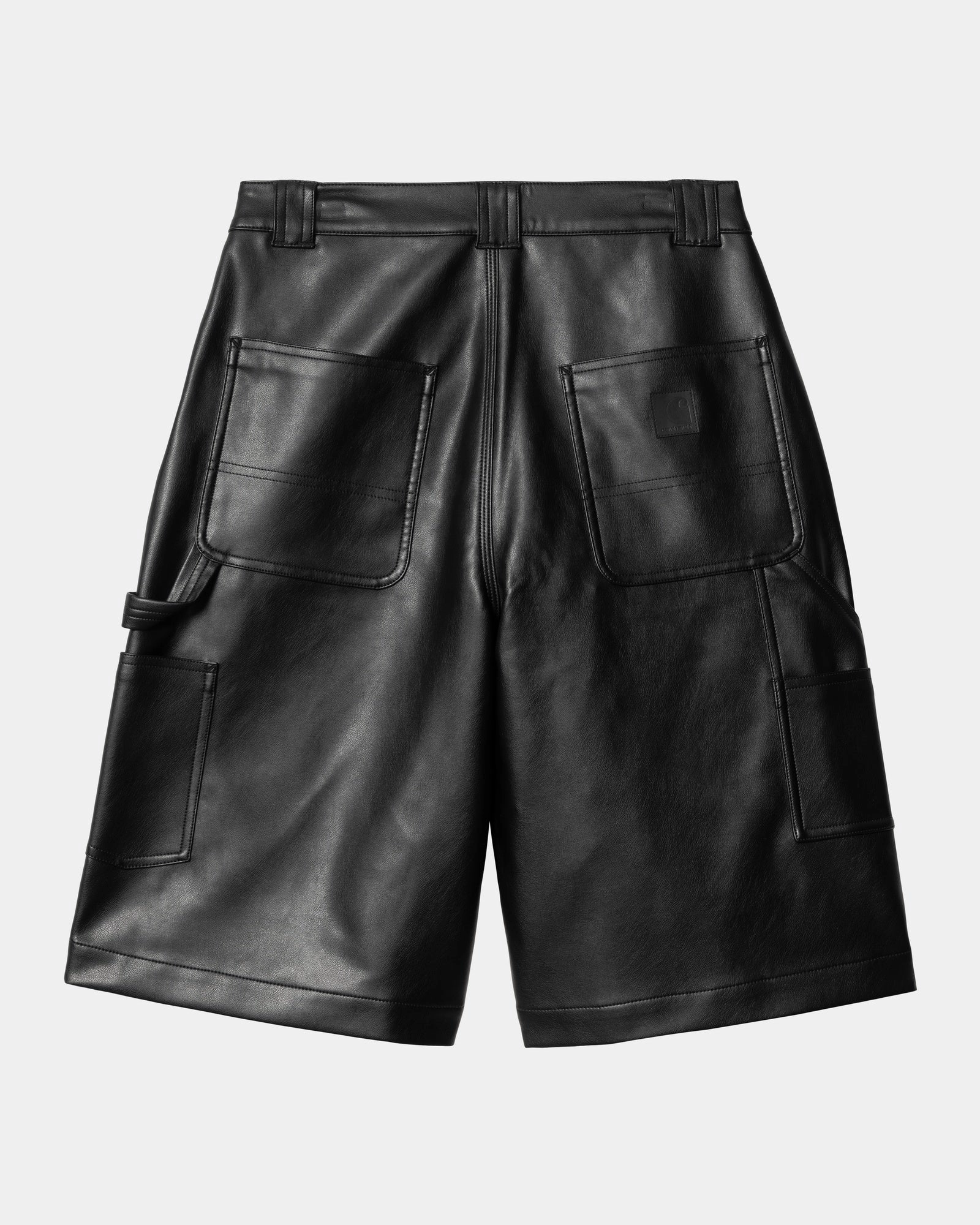 Women’s Norwich Double Knee Short - PU Leather | Black
