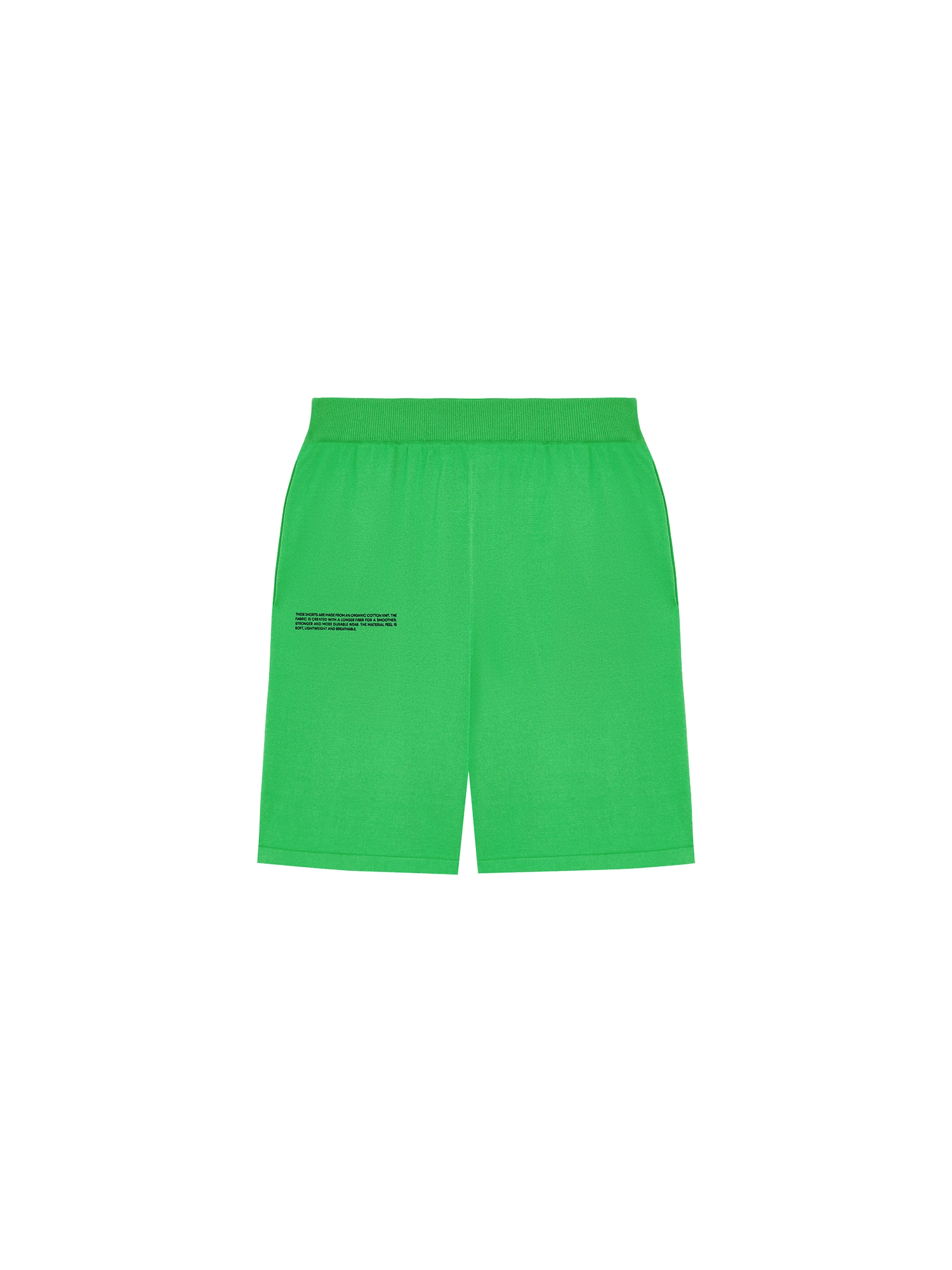Womens Organic Cotton Knit Shorts—jade green