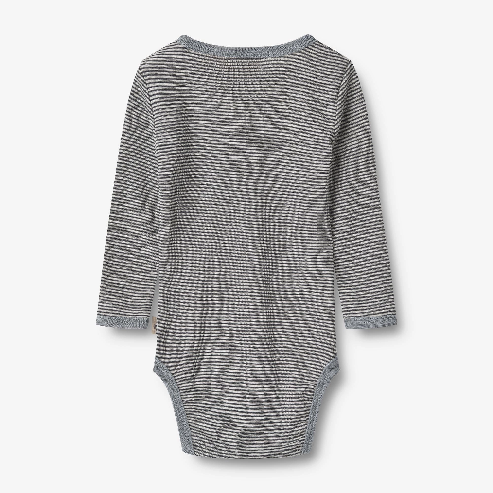 Wool Body L/S Lucca - navy stripe