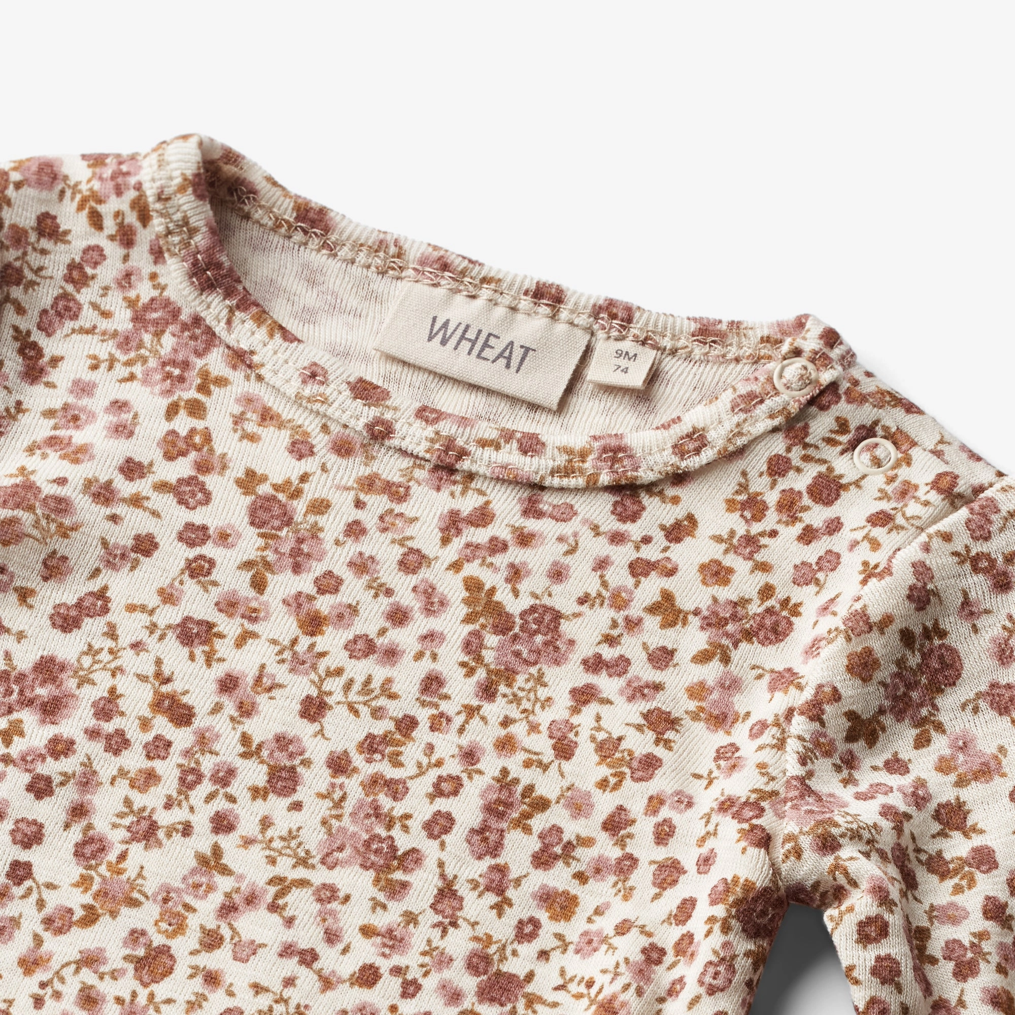 Wool Body L/S Lucca - rose flowers