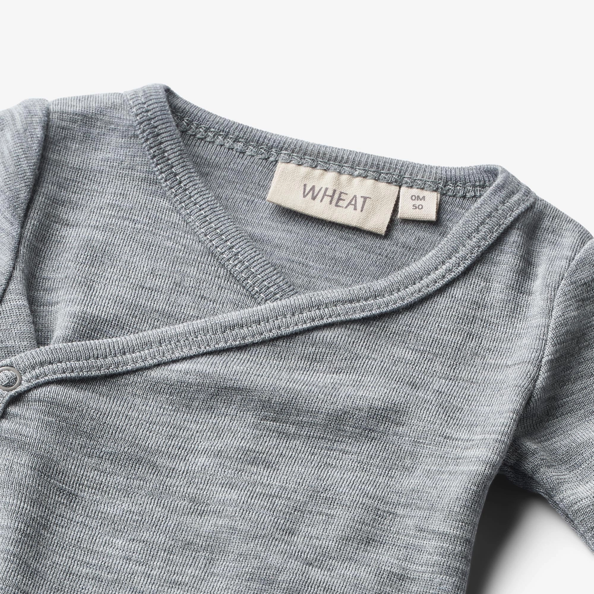 Wool Body L/S Willow - melange grey