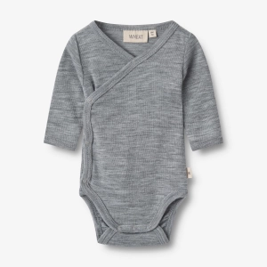 Wool Body L/S Willow - melange grey