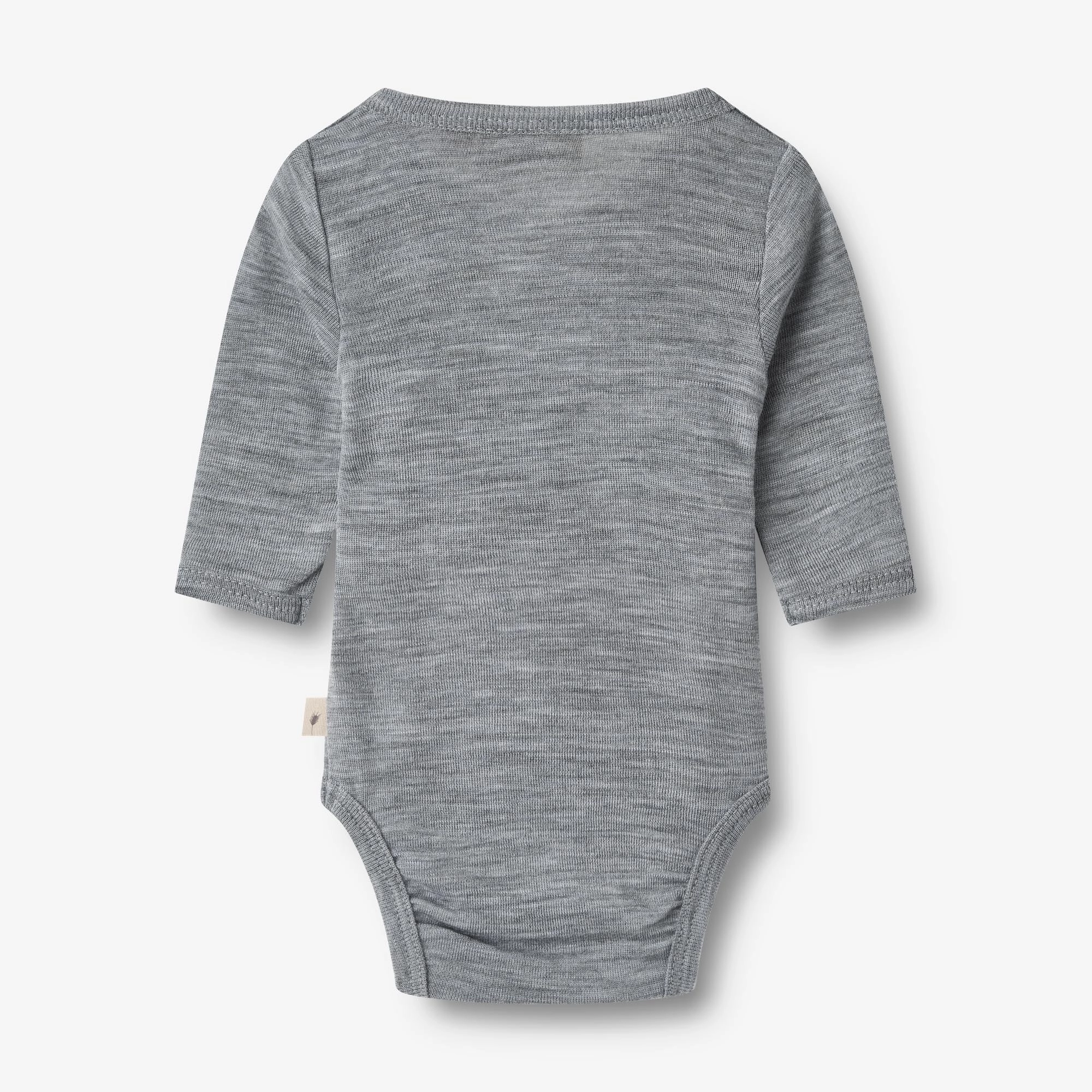 Wool Body L/S Willow - melange grey