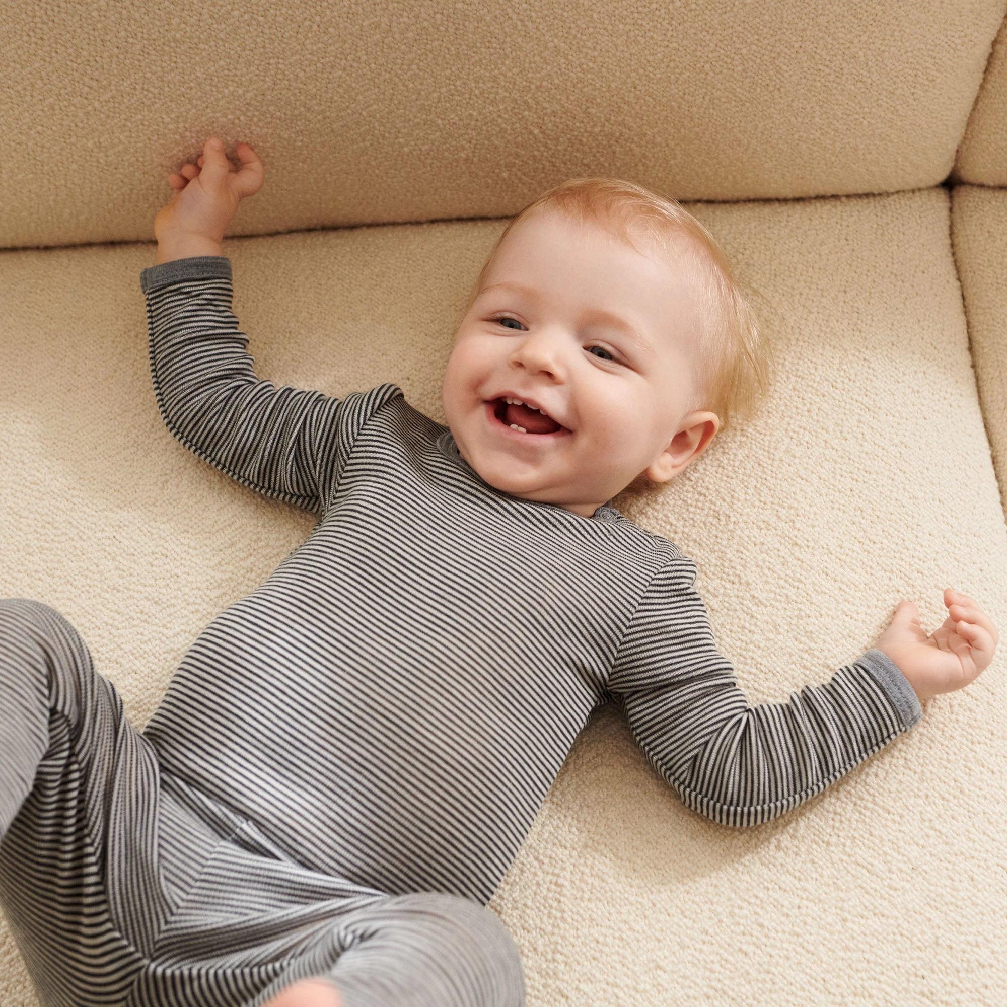 Wool Leggings Agi | Baby - navy stripe