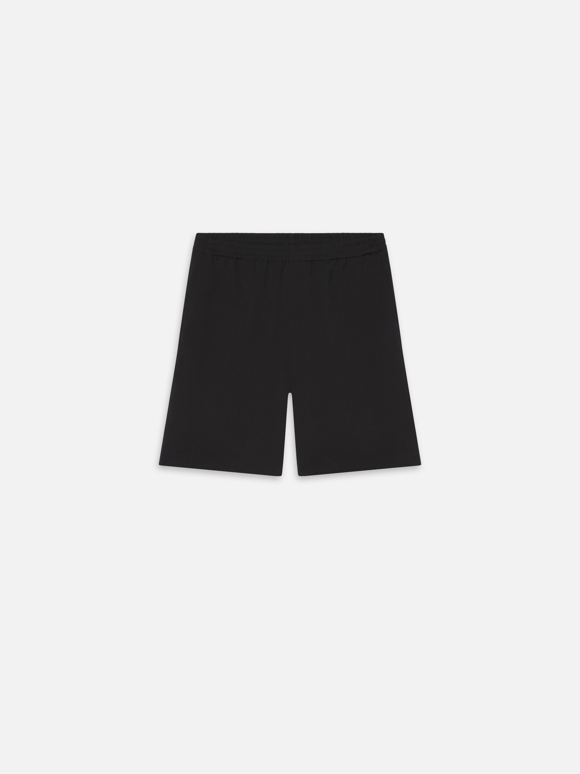 Wool Relaxed Shorts -- Black