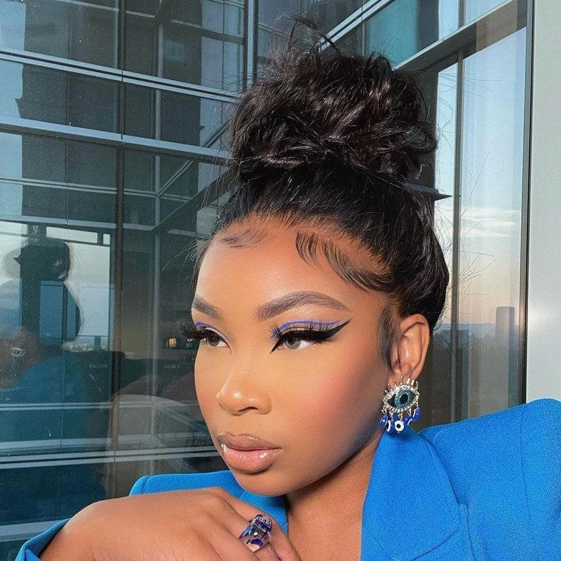 WOWANGEL 360 Invisible Strap HD Lace Wig Curly Pre Plucked Clean Hairline