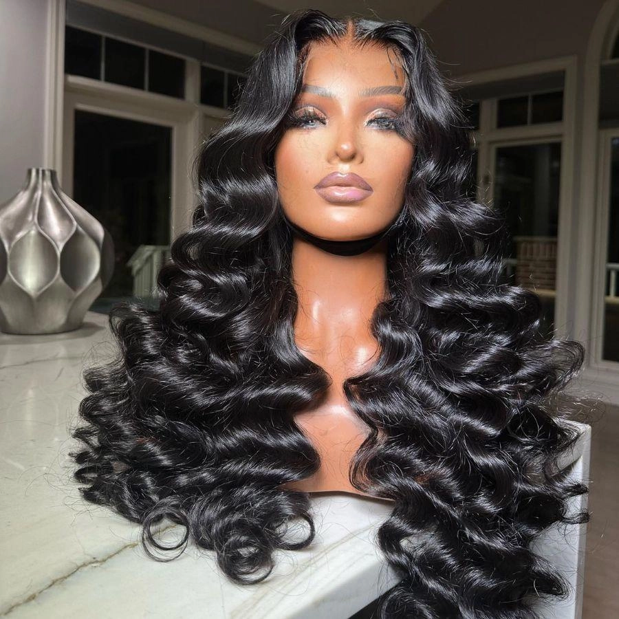 WOWANGEL Premium Raw Hair Loose Wave 13X4 HD Lace Full Frontal Wig