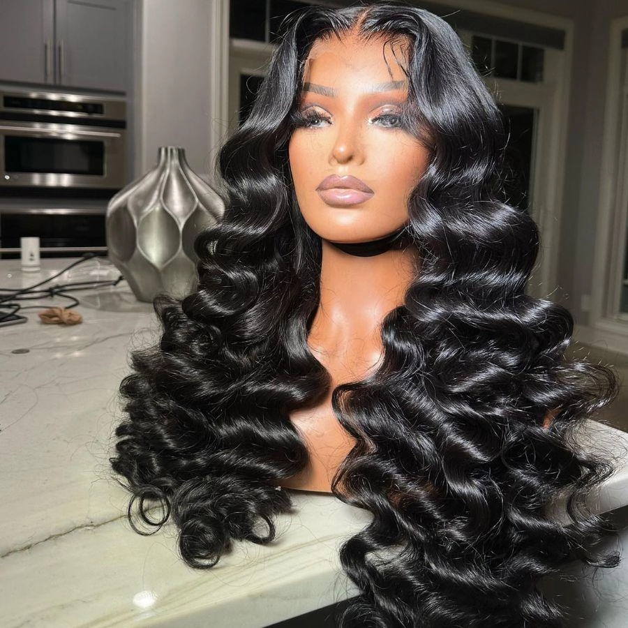 WOWANGEL Premium Raw Hair Loose Wave 13X4 HD Lace Full Frontal Wig