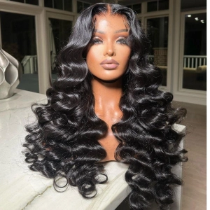 WOWANGEL Premium Raw Hair Loose Wave 13X4 HD Lace Full Frontal Wig